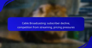Cable Broadcasting: subscriber decline, competition from streaming, pricing pressures